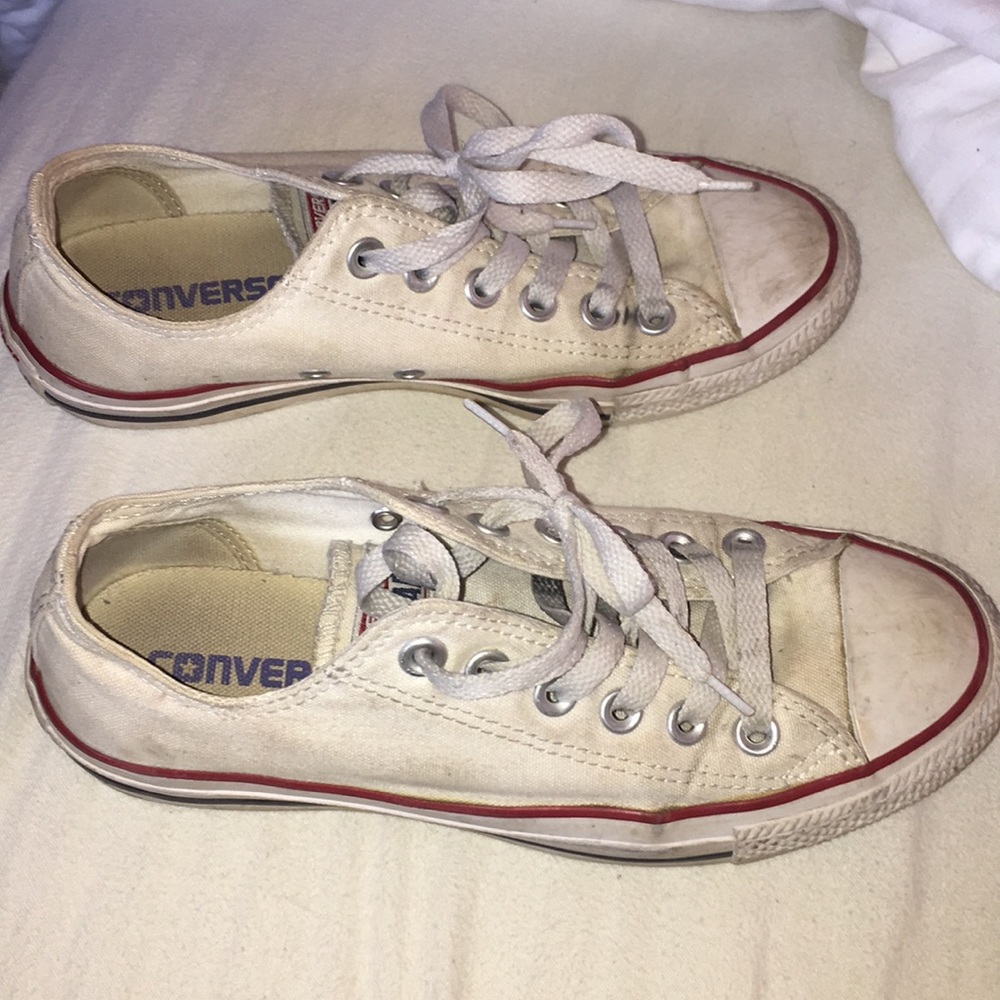 White low top converse